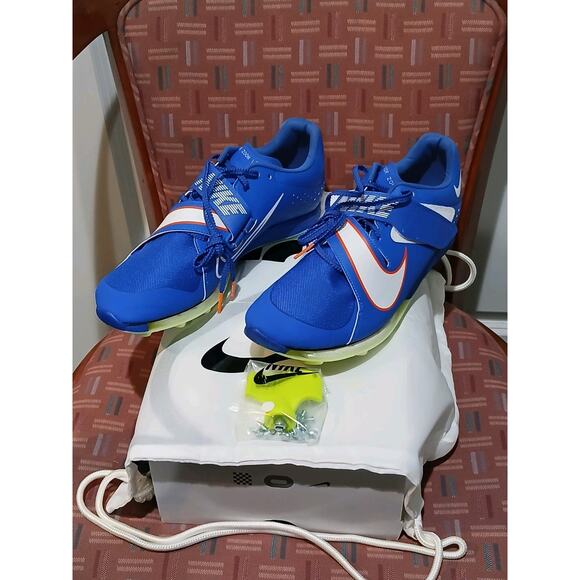 New Men's 11.5 Nike Air Zoom Long Jump Elite Racer Blue. - Picture 3 of 11